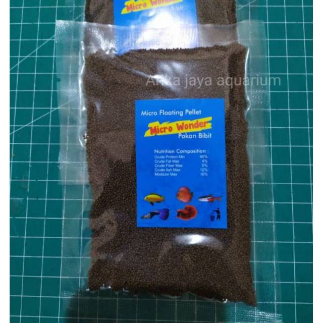 

Pakan pellet micro wonder untuk ikan Guppy cupang neon tetra molly platy pakan ikan murah cirebon