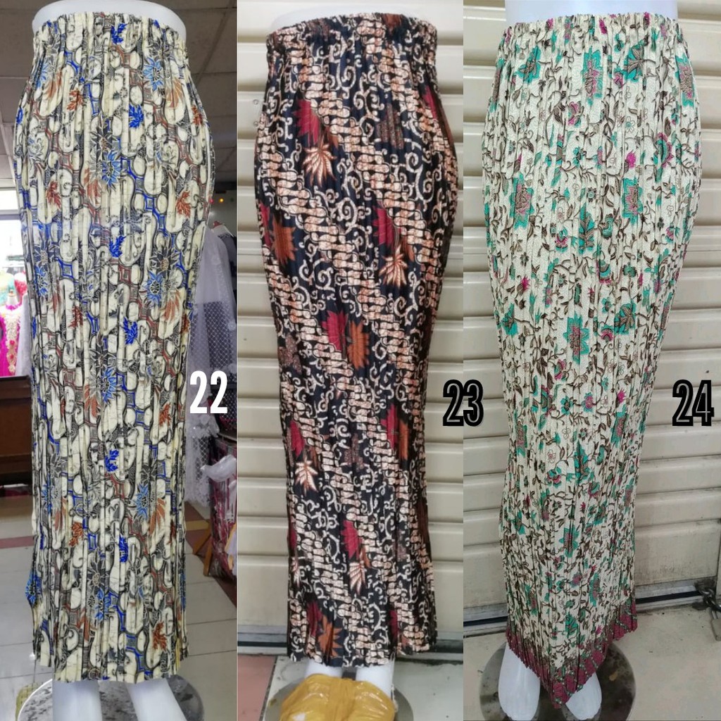 Rok Plisket / Bawahan Kebaya/ Rok Batik / Bawahan Batik Aneka Pilihan Motif (4)
