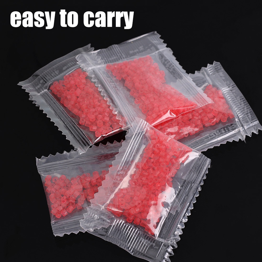 160pcs / Pak Karet Elastis Warna Merah Untuk Umpan Pancing Cacing Darah Imitasi
