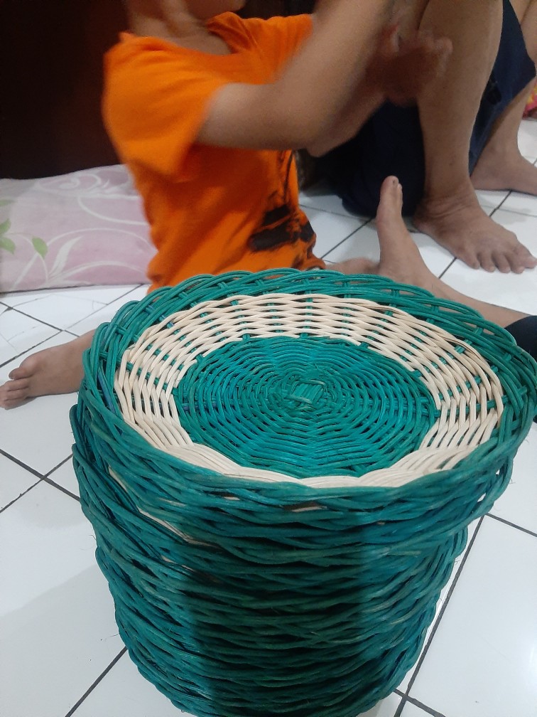 Piring Rotan 1 Lusin Isi 12pcs Boleh Pilih Warna