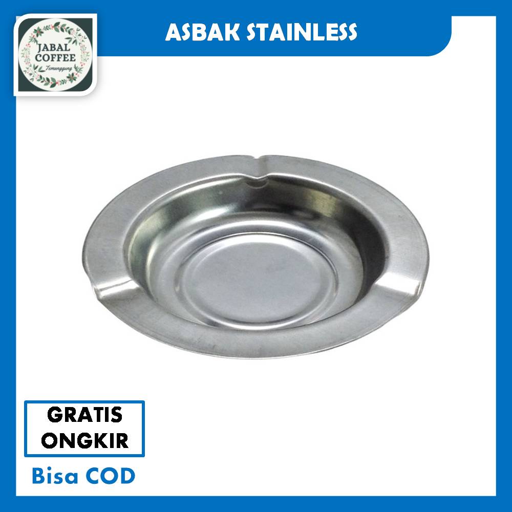 Asbak Rokok Stainless Ukuran 12 X 12 Cm / Asbak Stainless / Asbak Stainless Bulat Dan Kotak J53