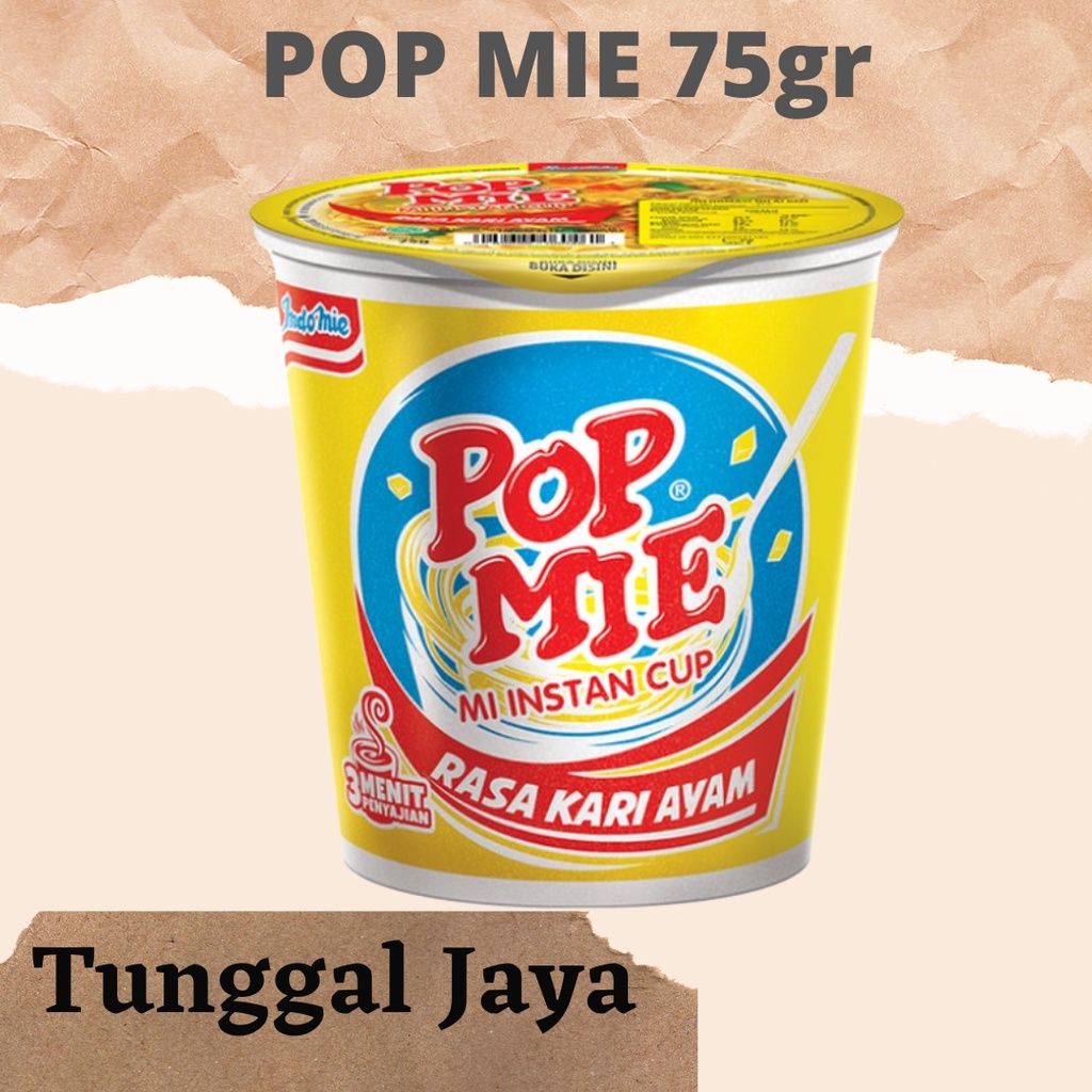 

Pop Mie "Rasa Kari Ayam" Kemasan 75gr