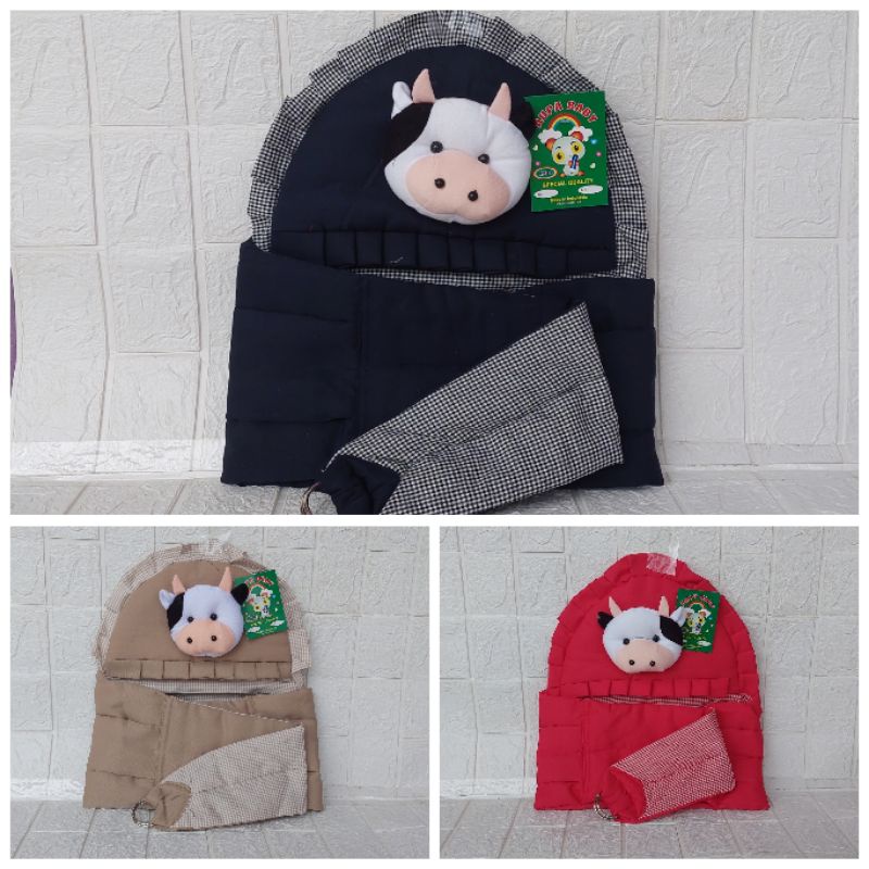 Gendongan Bayi Samping Topi Boneka Sapi