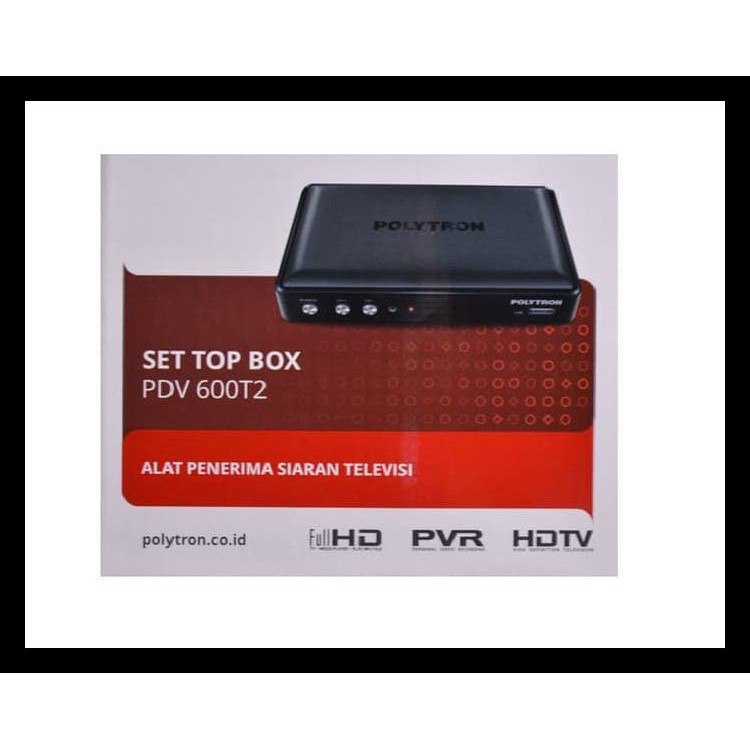 Berkualitas Set Top Box Dvbt2 Polytron Stb Dvb T2 Garansi 1 Tahun Free Kabel Loop Termurah