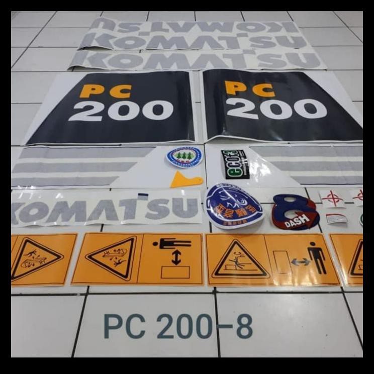 ORIGINAL Sticker Excavator Komatsu PC 200-7 PC200-8 PC200-6