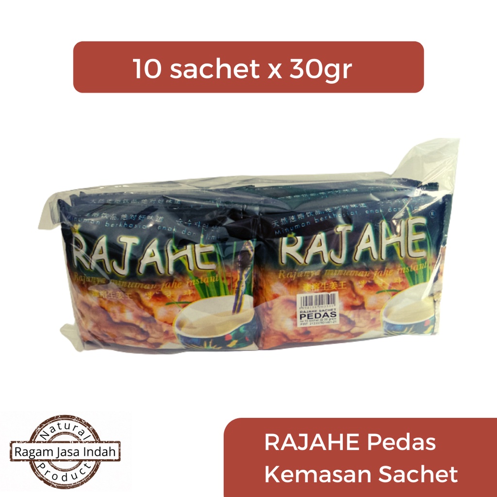 

RAJAHE Pedas - Minuman Jahe Instan sachet 30gr isi 10
