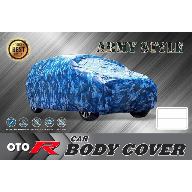 Body Cover Selimut Mobil Honda Jazz Lama 2005 Army