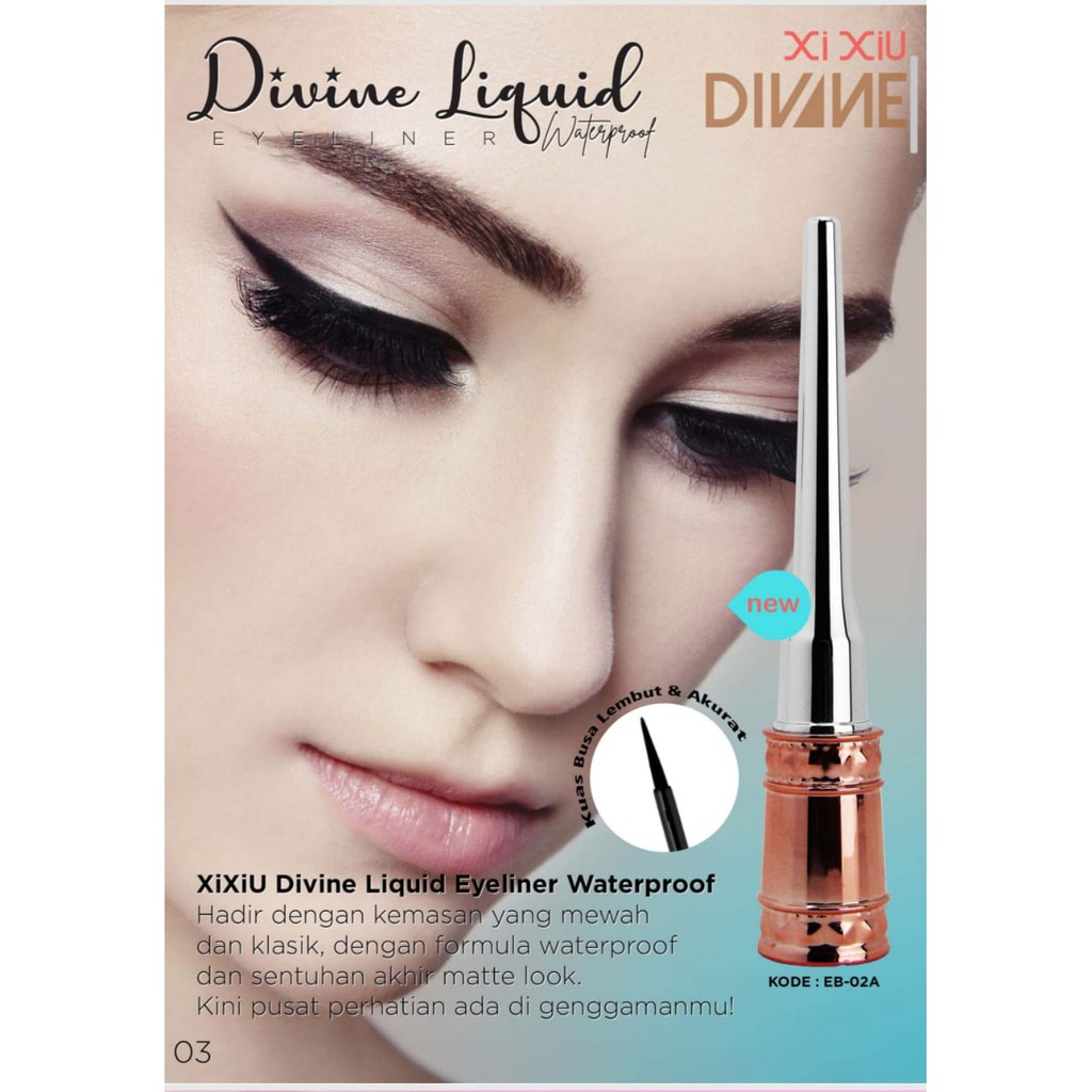 ^ KYRA ^ Xi Xiu Eyeliner Pen Divine Liquid Xixiu Eye Liner Cair Matte Eyeliner Pen Waterproof