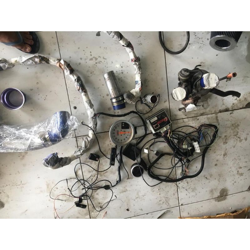 Turbo kit + Dastek Q + oil cooler ex Honda jazz copotan