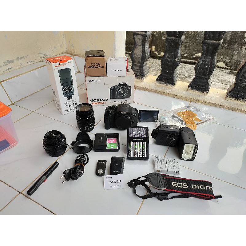Kamera Canon  650d 1 set