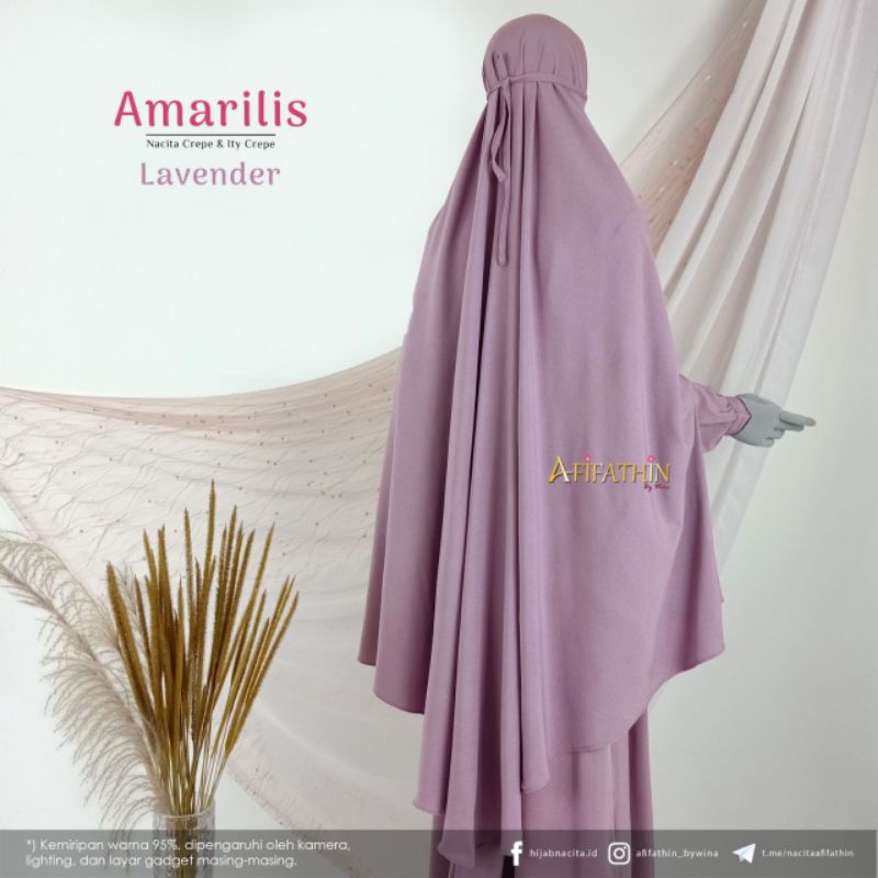 amarilis by afifathin nacita winna homedress set gamis syari busana wanita nacita crepe