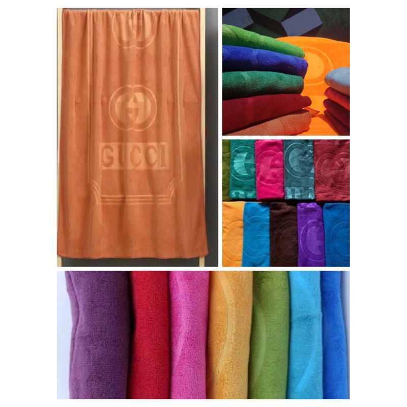 Handuk Mandi Dewasa Guci Ukuran Jumbo 150x80 Microfiber Halus Nyaman Mudah Menyerap Air