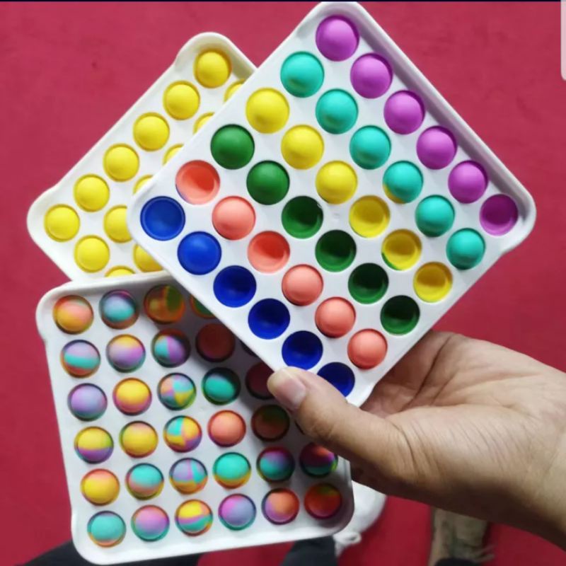 SIMPLE DIMPLE POP IT NEW GLOW IN THE DARK TERBARU / MAINAN ANAK MURAH / POP IT SILIKON PEREDA STRESS-5