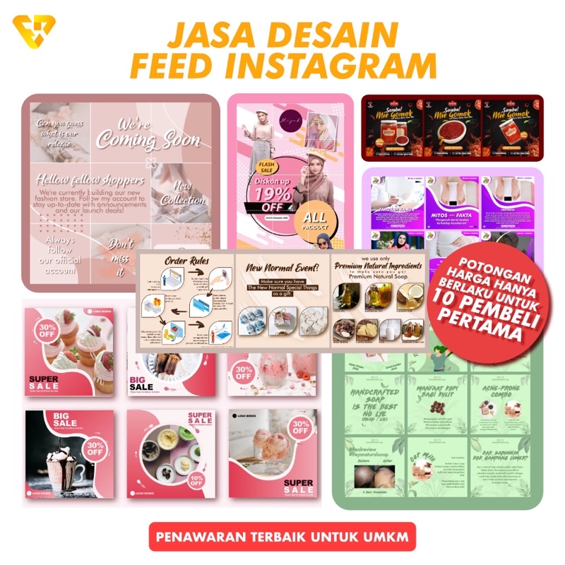 

JASA DESAIN FEED INSTAGRAM HARGA TERJANGKAU PAKET HEMAT DAN BERKUALITAS PREMIUM