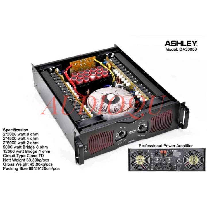POWER AMPLIFER ASHLEY DA30000 / DA 30000 CLASS TD ORIGINAL
