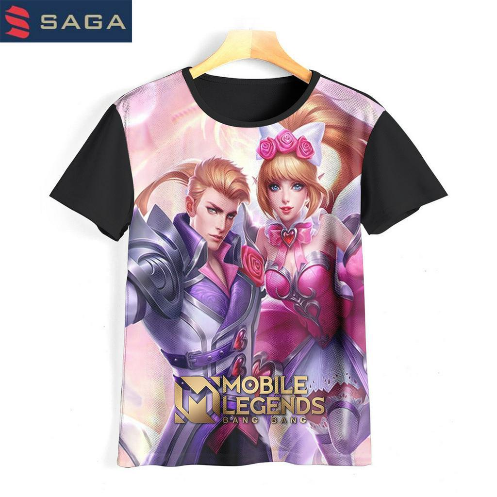 Kaos Anak Mobile Legend Miya Baju Kartun Tv Animasi Baju 3D Permainan Mobile Legends Miya 06Ml004Miy