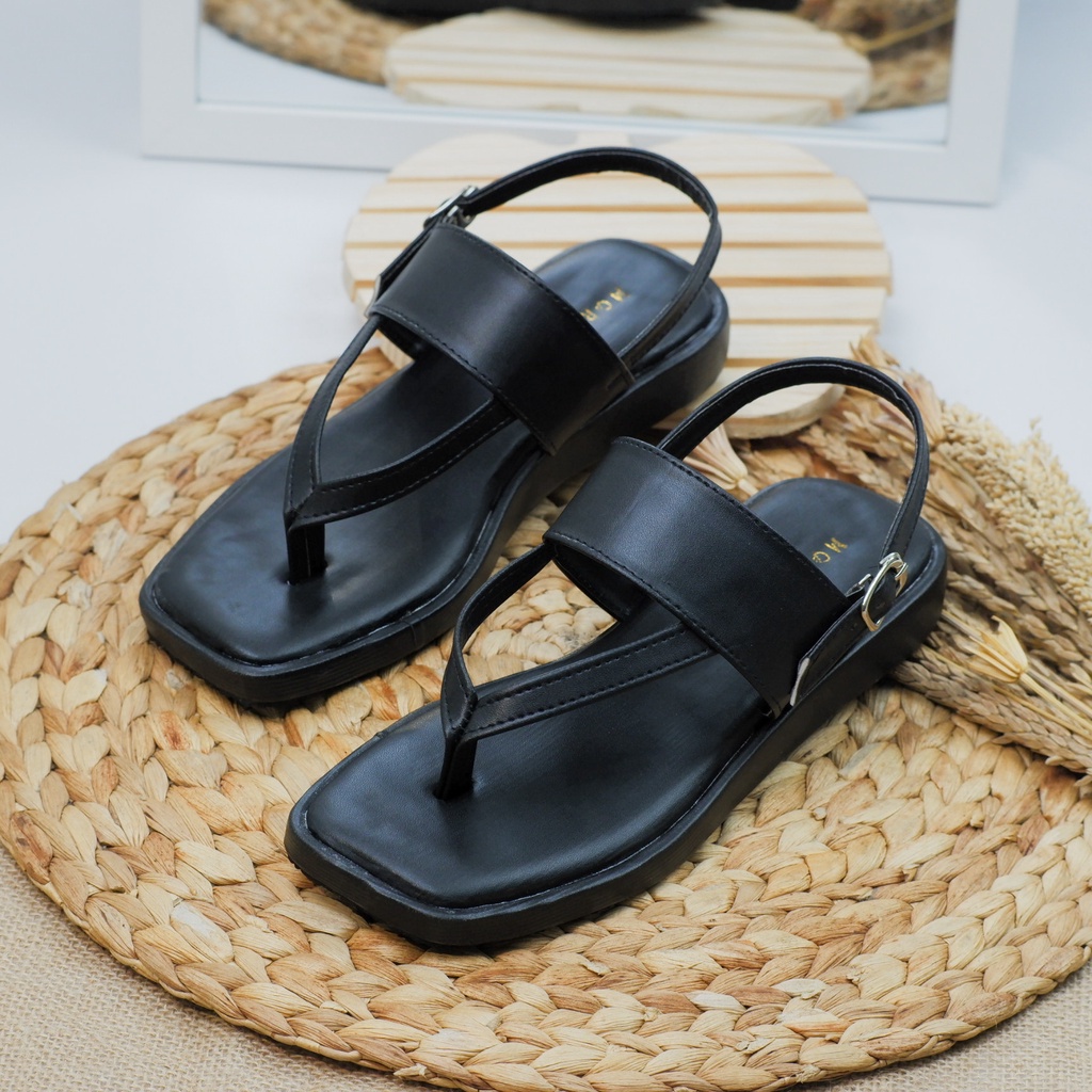 Sandal Wanita Slip Sendal Jepit wanita sendal casual sandal Jepit Tali Belakang kekinian MC-AB 40