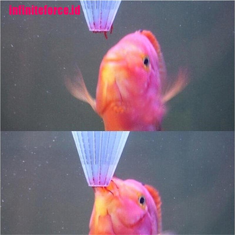 4pcs Aquarium Red Worm Feeder Cone Feeding for Fish Tank Angel Fish Discus Fish