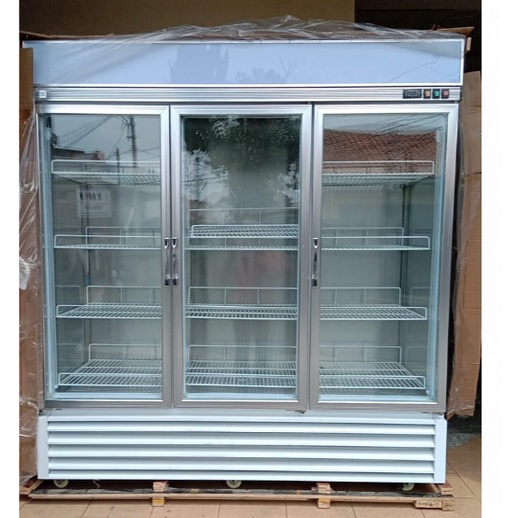 Showcase 3 Pintu Chiller King cool GDACC-150F Glass Door Display Case