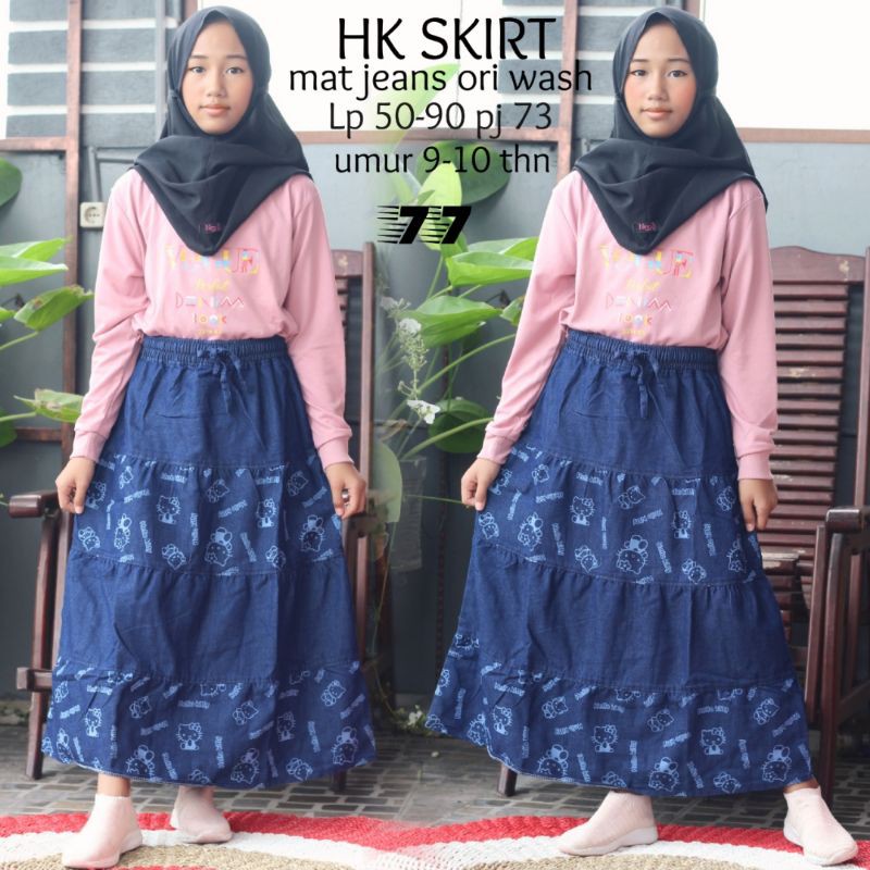 ROK JEANS ANAK TERBARU UMUR 9-10 TAHUN