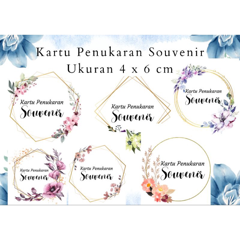 

Kartu Penukaran Souvenir - Wedding Souvenir Card untuk penukaran souvenir pernikahan