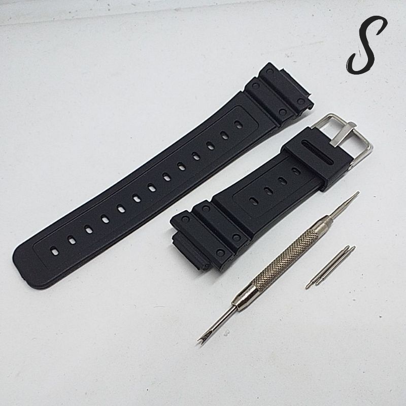 STRAP TALI JAM SANDA 6016 Tali Jam Tangan Pria Wanita Digital Sport EL Backlight Tali Rubber Anti Ai