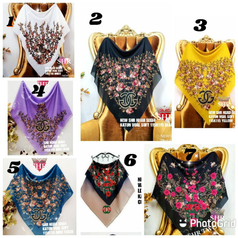 Jilbab segi empat shr