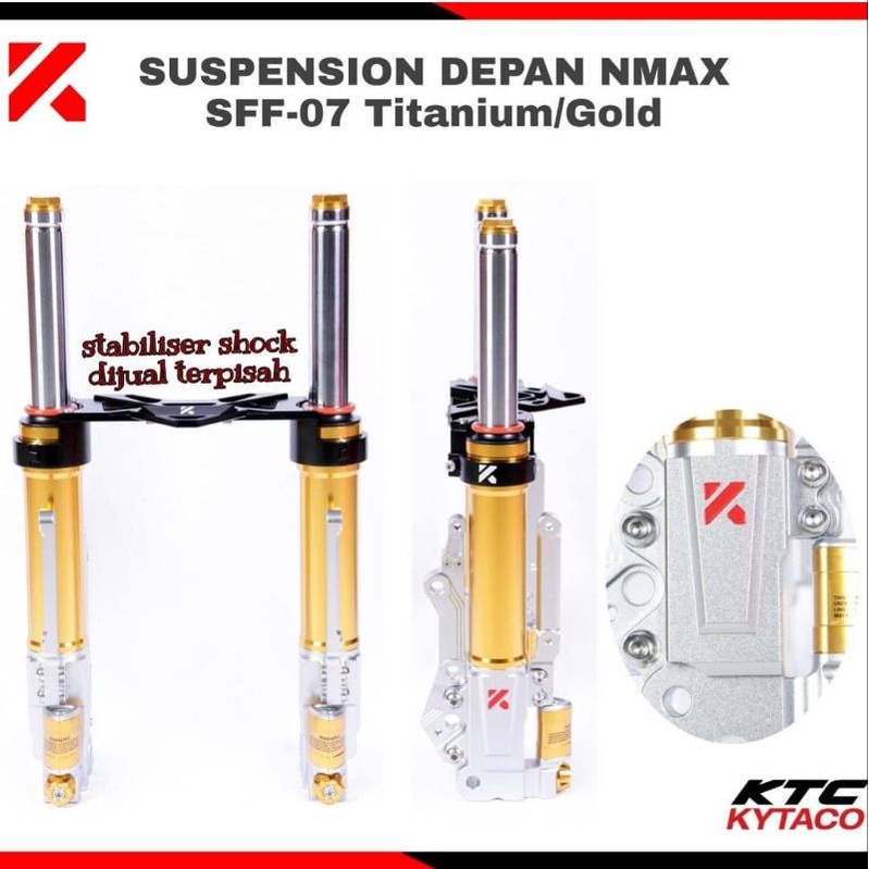 Suspension Nmax ktc kytaco| Shock Depan Nmax By Ktc kytaco gold