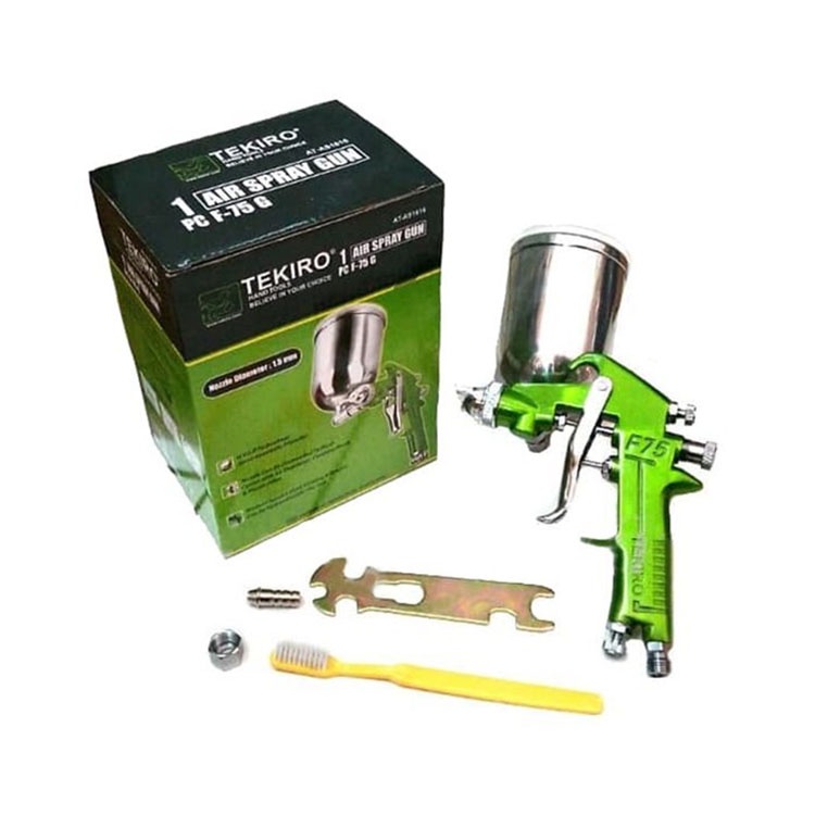 TEKIRO F75G SPRAY GUN SEMPROTAN CAT TABUNG ATAS KOMPRESOR ANGIN F 75 G