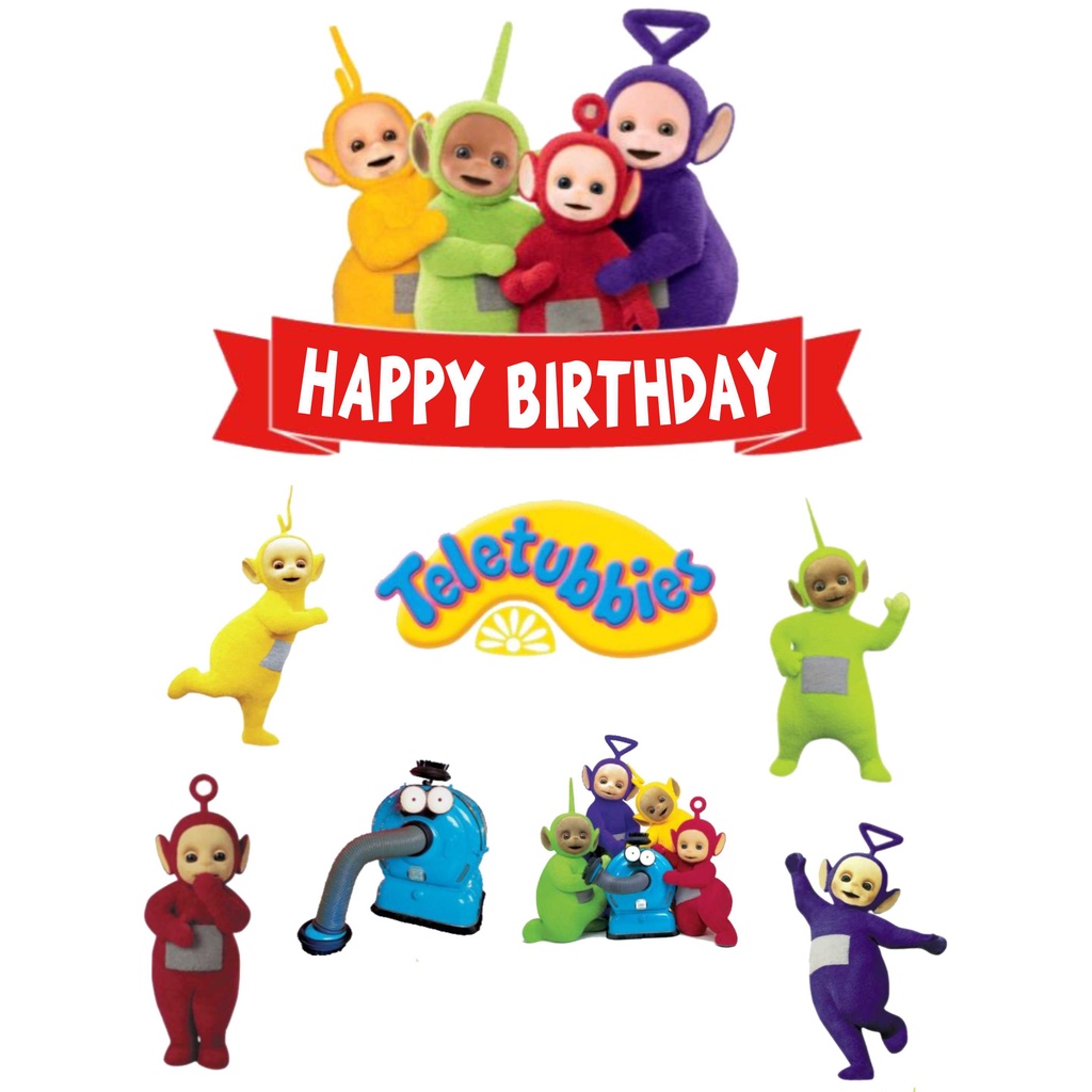 

TOPPER CAKE ULANG TAHUN / HIASAN KUE TELETUBBIES