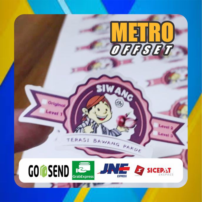 

CETAK STIKER LABEL KEMASAN PRODUK A3+ TAHAN AIR/WATERPROF