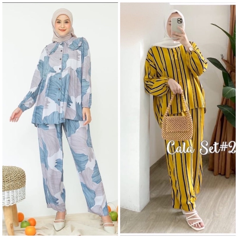 (RPA) ONE SET SALBI HORSI OVERSIZE DAILY SET WANITA RAYON UNIQLO