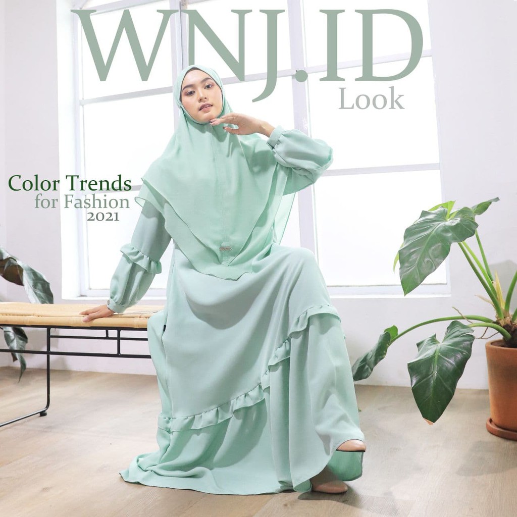 Dress Muslim Gamis Syari Busui Polos Jumbo Murah KADENZA by WNJ Wanoja Hijab