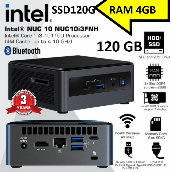 インテルNUC 10 パフォーマンス・キット - NUC10i3FNH | www.ibnuumar