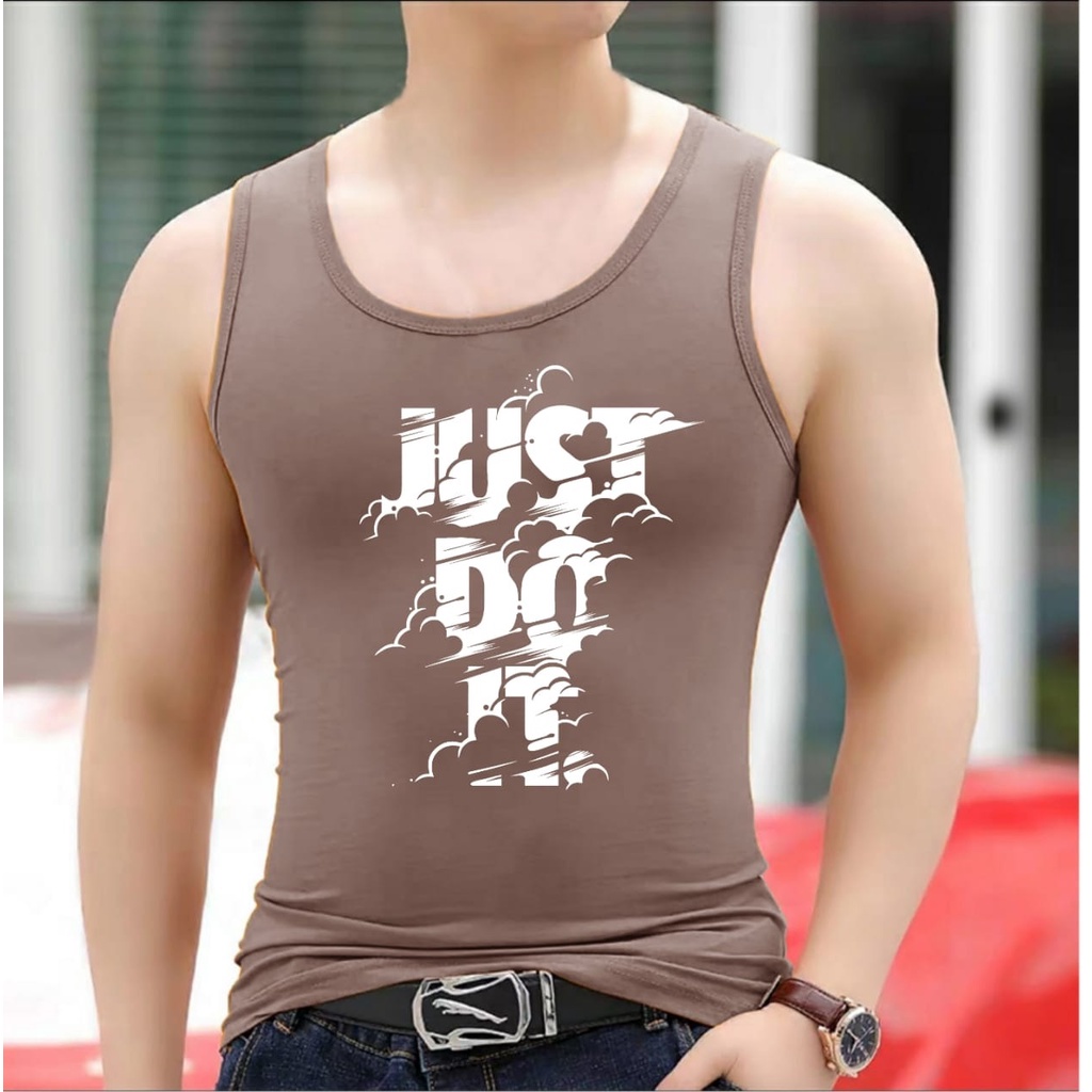 POLILE // Singlet DO IT / singlet motf / singlet cowok / kaos santai