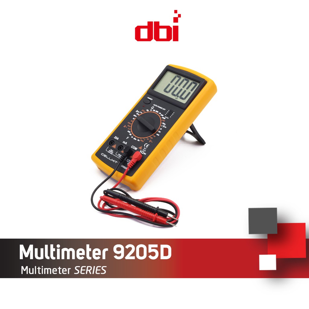 Multimeter - Multitester Digital CELLKIT 9205D