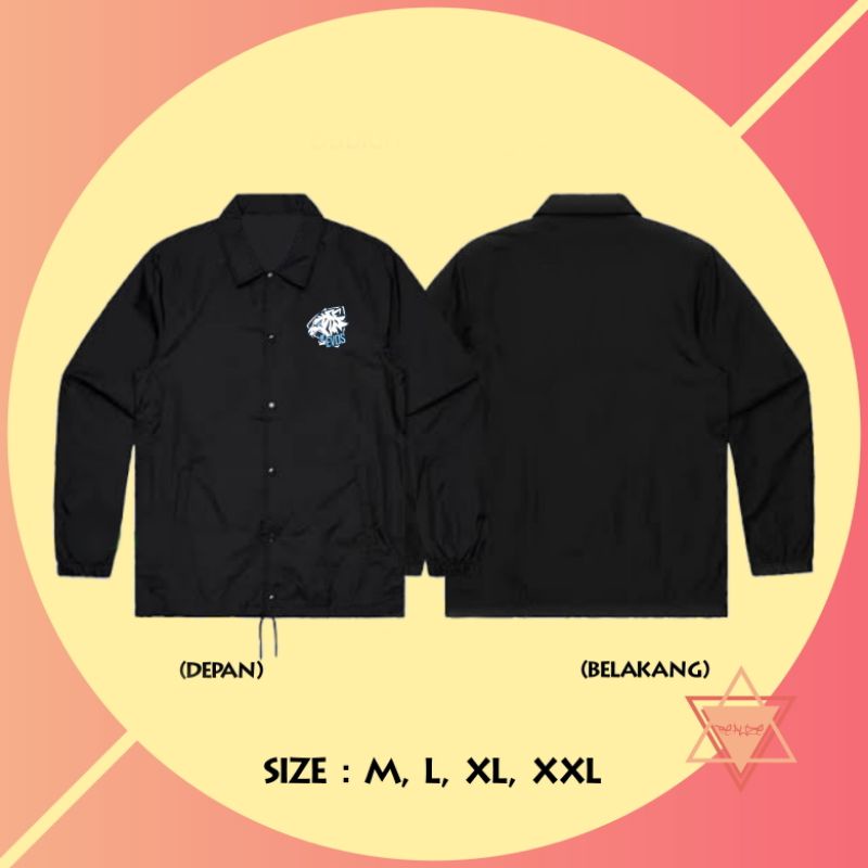 JAKET COACH WINDBREAKER EVOS LOGO