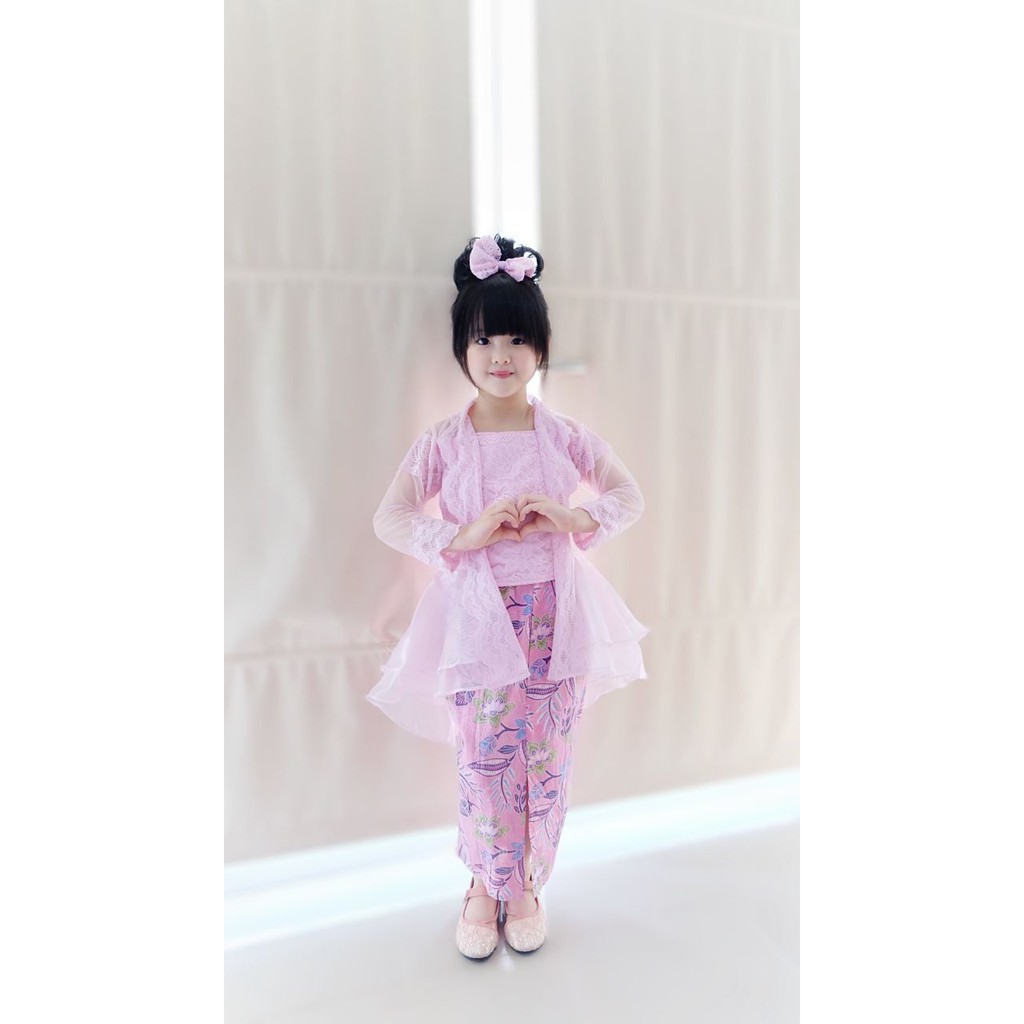 BAJU ANAK MODERN KEBAYA ANAK CALISTA BAHAN BROKAT