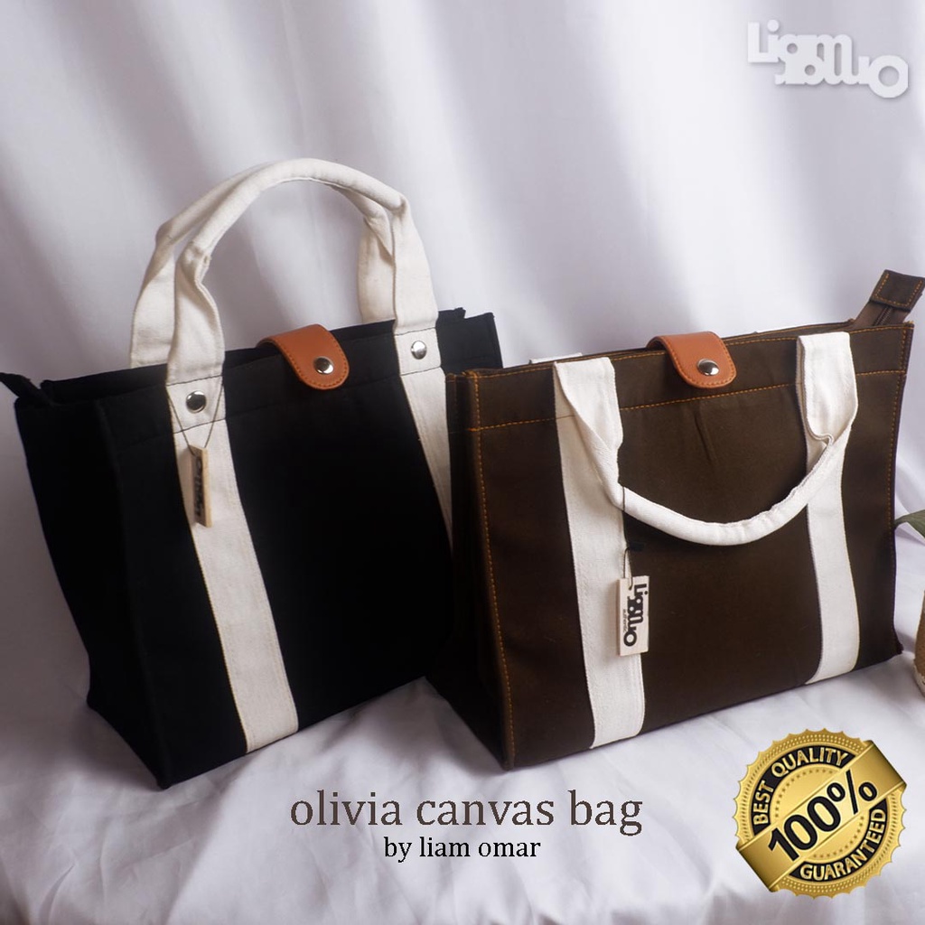 Liam Omar Tas Selempang Totebag Canvas Olivia