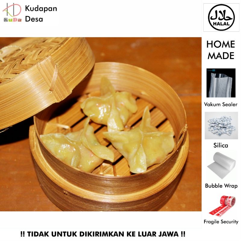 

(Kudapan Desa) DUMPLING VEGETARIAN JAGUNG Size Besar/ dumpling vegetarian / dimsum halal / homemade / frozen / korean food / gyoza / mandu / dumpling / dimsum ekonomis