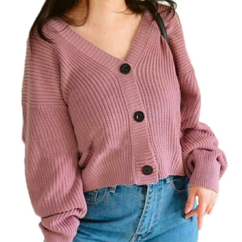 cardigan rajut/cardigan rajut crop/cardigan rajut kancing 3