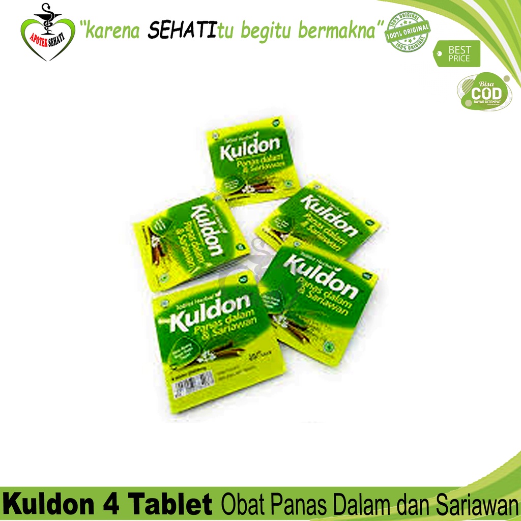 KULDON SARIAWAN 4'S / Tablet Panas Dalam Tenggorokan Kering