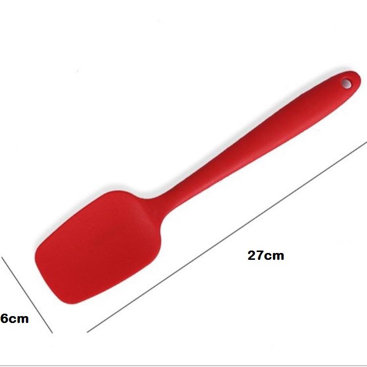 Sendok Spatula 27CM Sekop Kue Bahan Silikon / Sendok Pengaduk Silikon Adonan Kue/Sendok Bentuk SEKOP