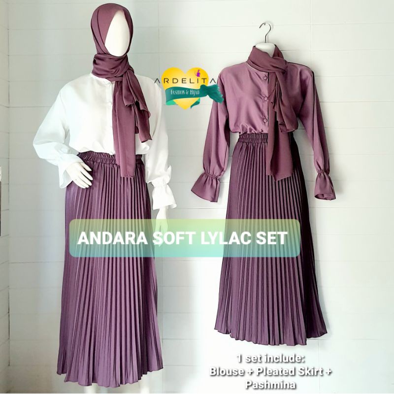 ANDARA LYLAC SET ORI 100% REAL PICT