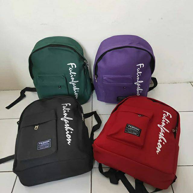 tas impor ransel anak sekolak bahan Kanvas harga murah sekarang diskon surabaya