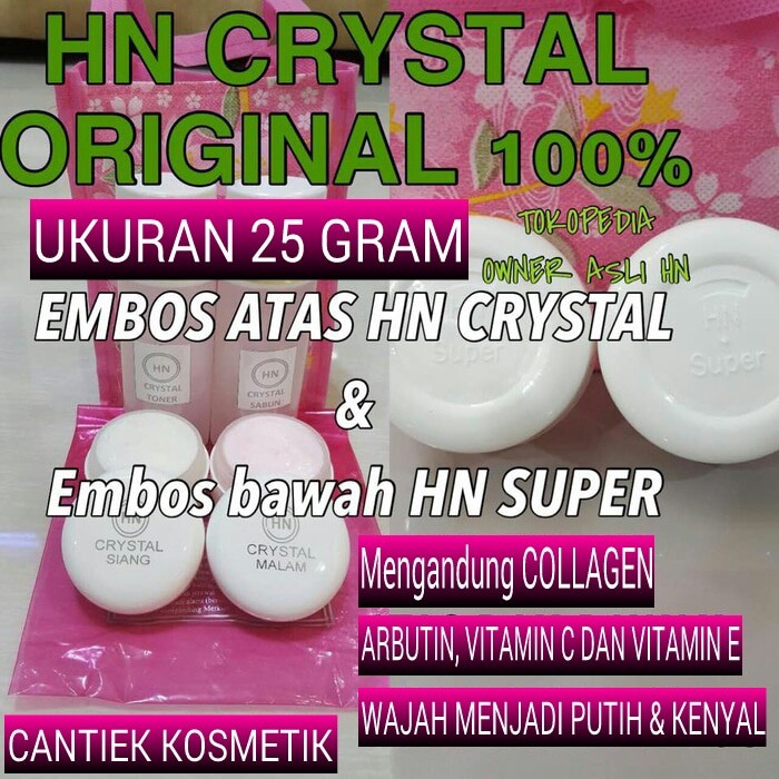 CREAM HN KRISTAL ASLI ORIGINAL 25 GRAM / CREAM HETTY NUGRAHATI CRYSTAL