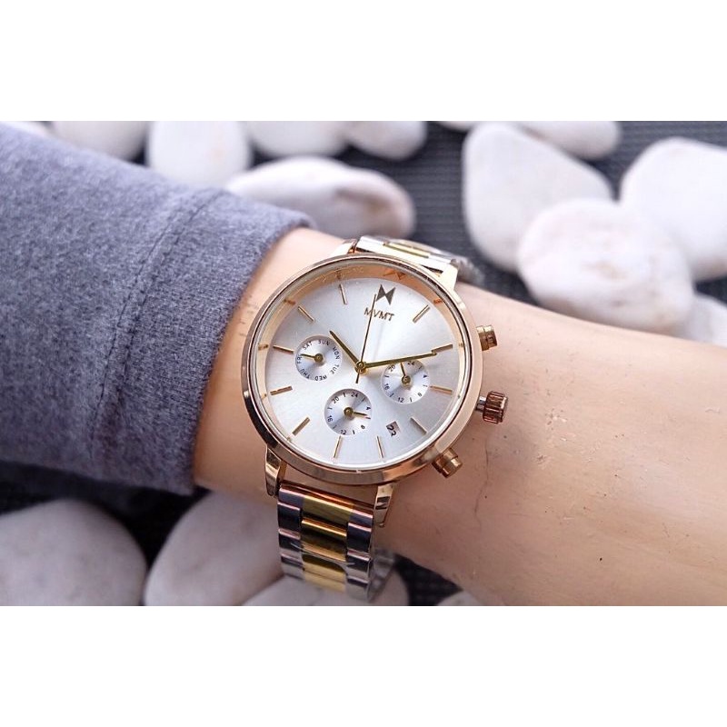 [CHRONO AKTIF] 6 Variasi Jam Tangan Wanita MVMT Chronograph Rantai Super