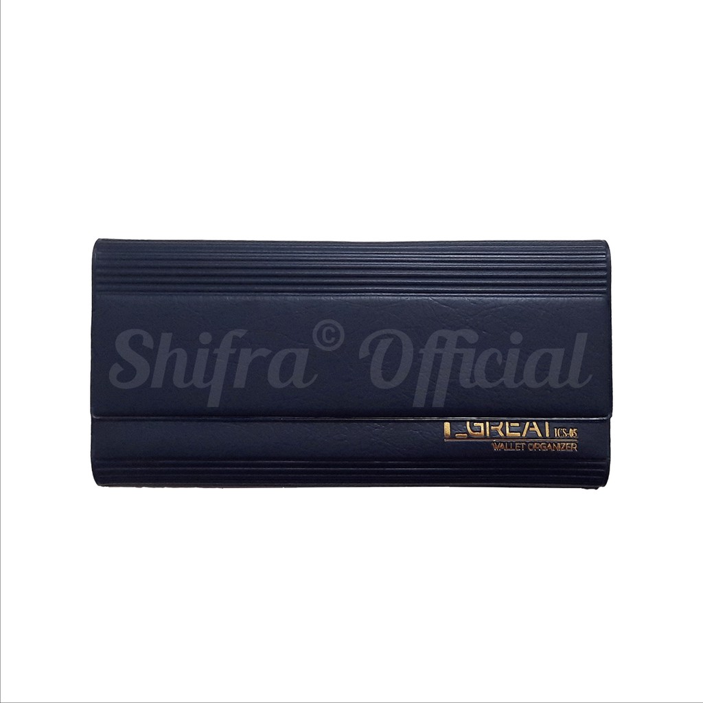 Shifra Dompet Disiplin Keuangan Dompet Bulanan Penyimpan Giro Cek Biru Merah Coklat Tua Biru Navy