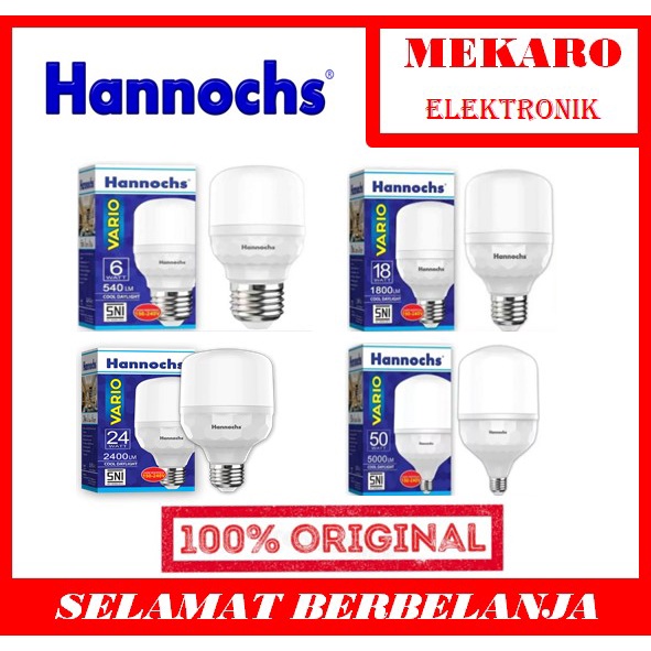 Jual 6-50 WATT HANNOCHS LAMPU LED VARIO 6W 12W 18W 24W 30W 36W 45W 50W ...