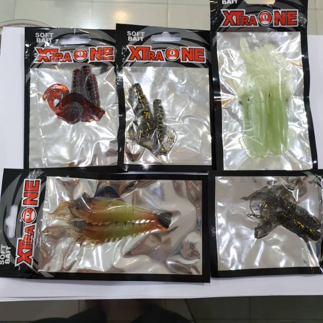 Soft Lure Bait Udang Cumi Cacing LD01 BY01 SS01